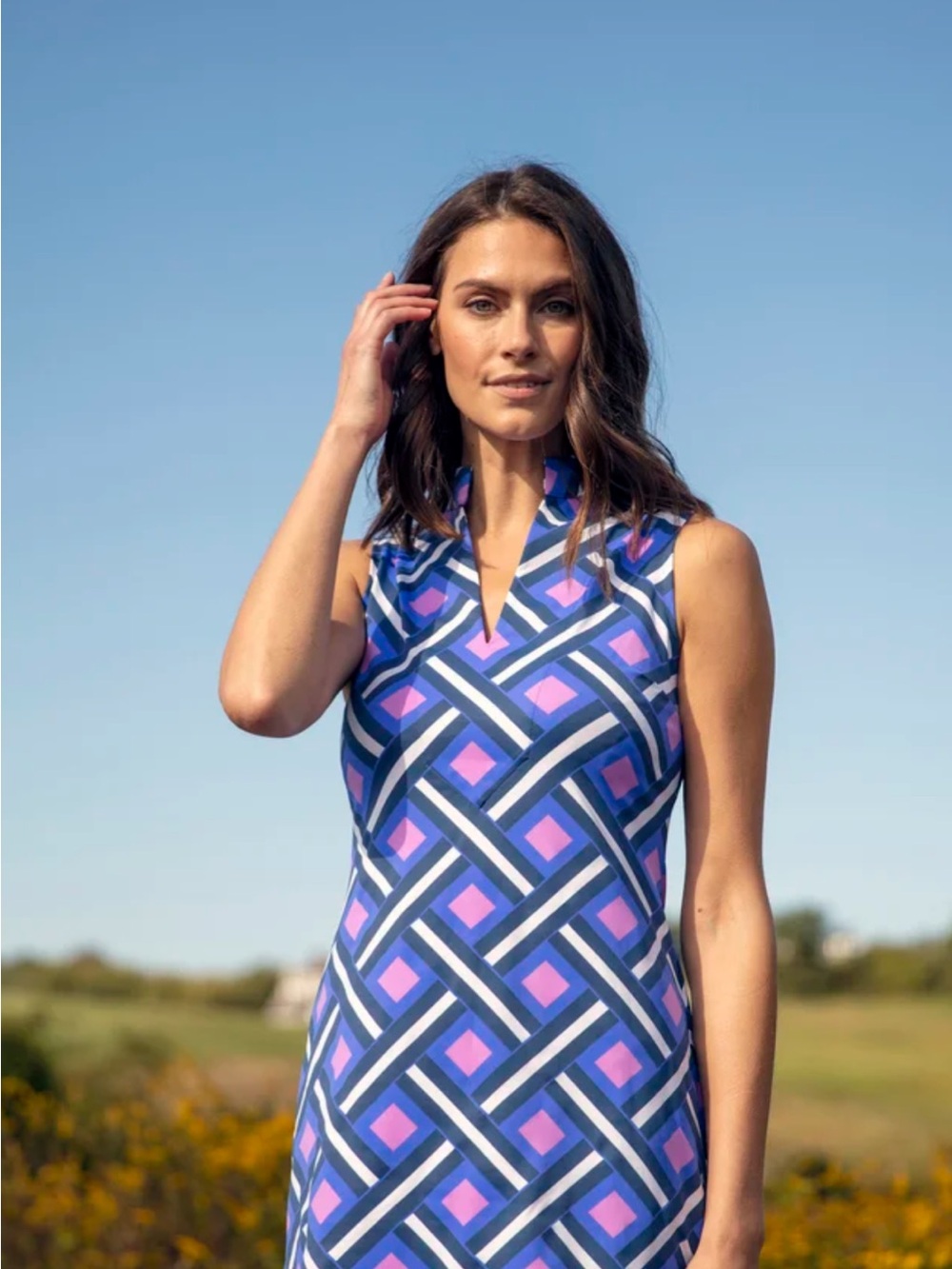 Mahi Gold Sleeveless Tunic Dress